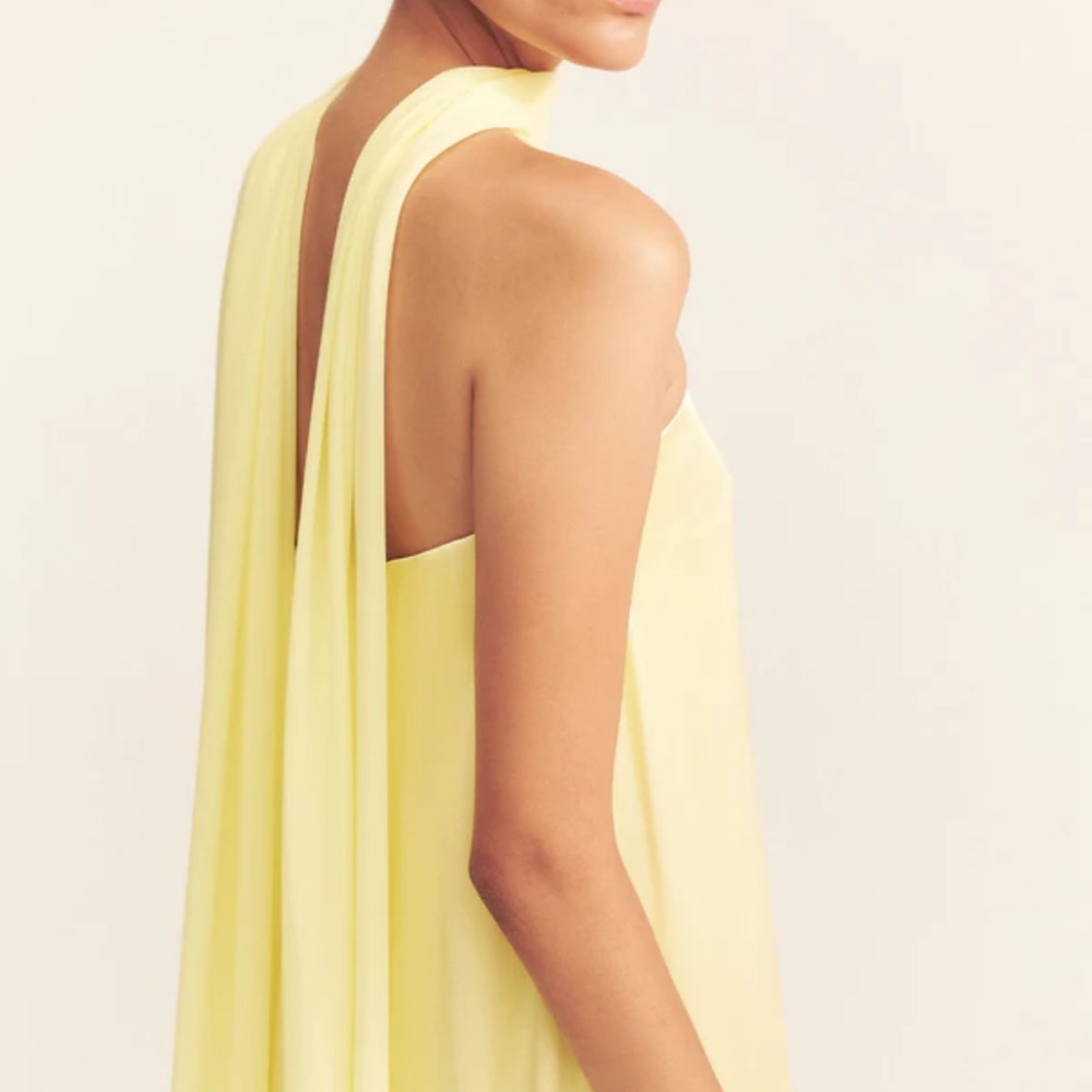 Shona Joy Lucent Scarf in Lemon